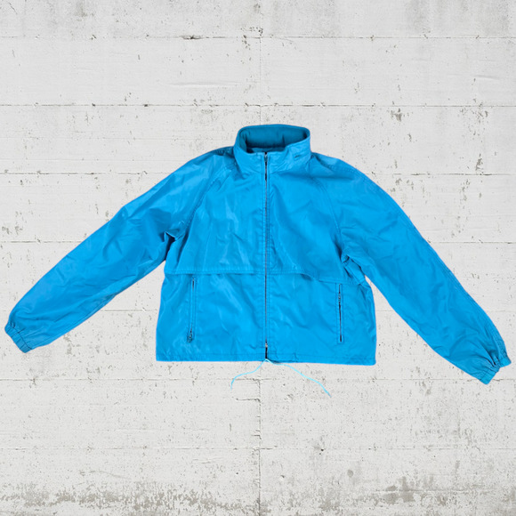 80s Vintage Eddie Bauer Blue Ripstop Windbreaker Jacket Straight Pant Size Large - Picture 8 of 15